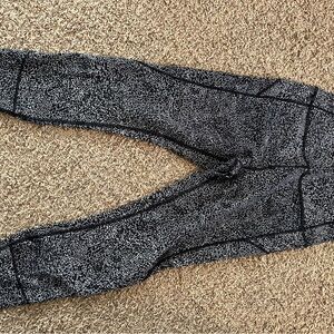 lululemon athletica Black and white Leggings